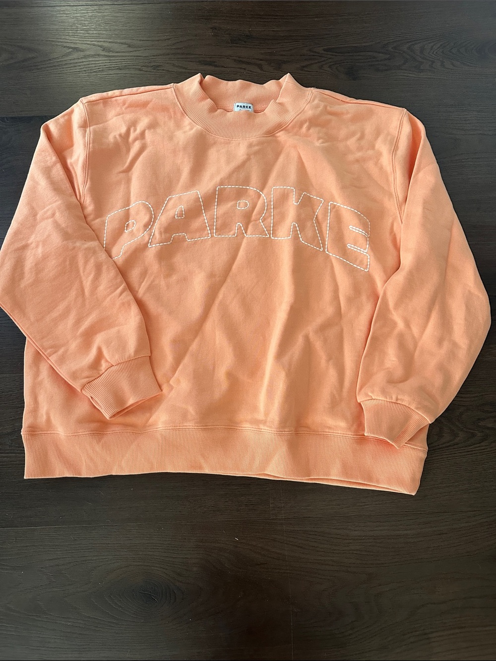PARKE Women's Peach Crewneck Sweater